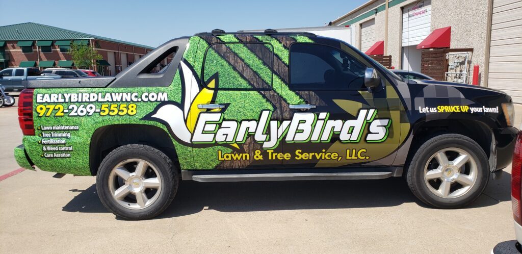 Fleet Truck, custom vehicle wrap truck, green and black, orlando, altamonte springs