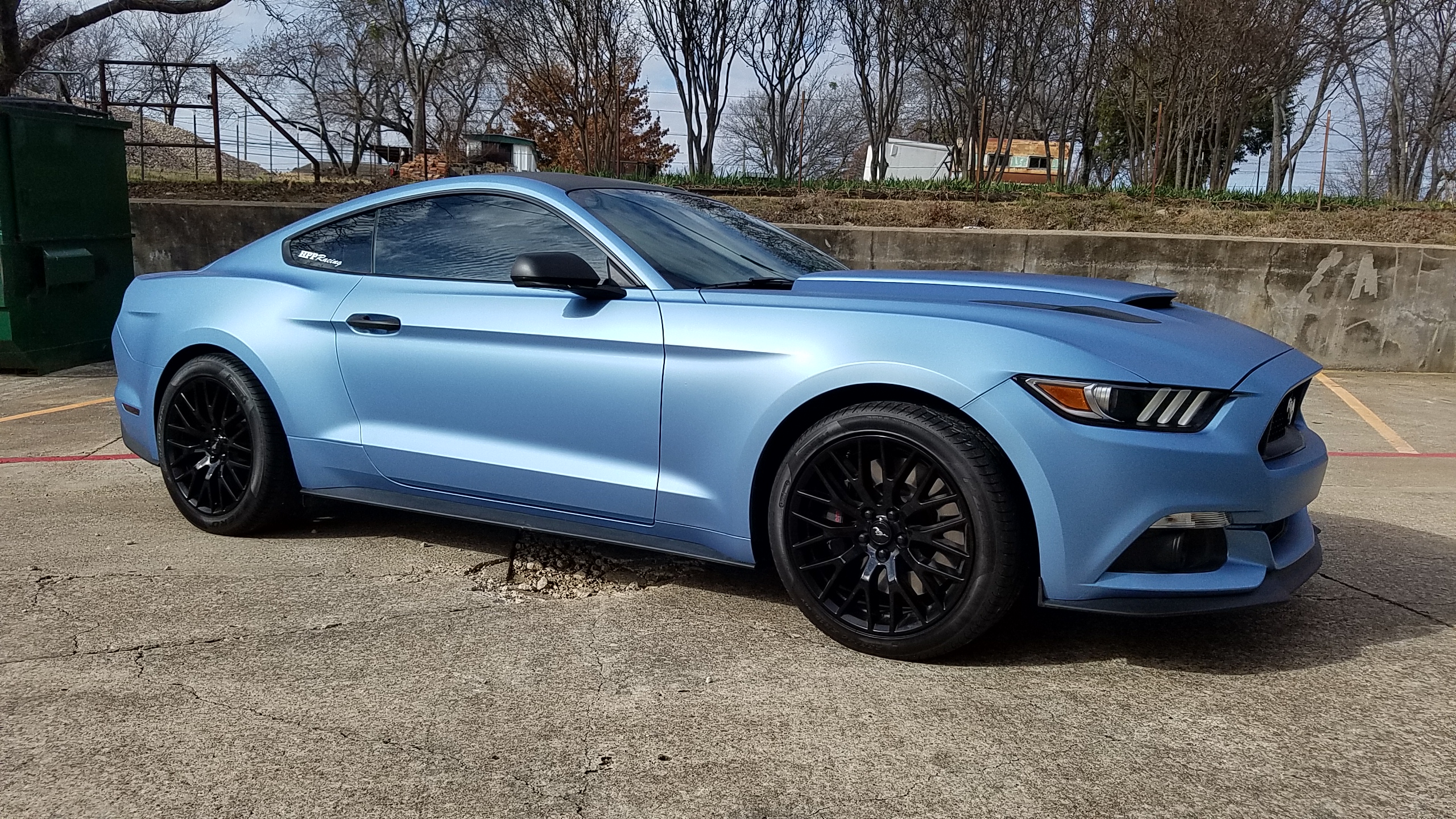 mustang frost blue, Avery, custom vehicle wrap, orlando, altamonte springs