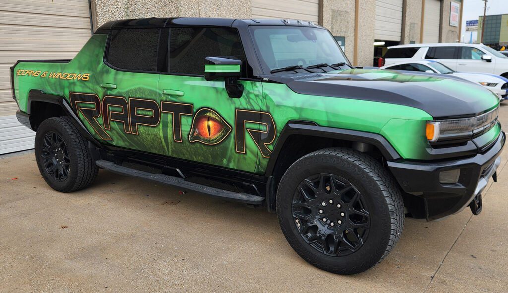 Hummer commercial truck wrap